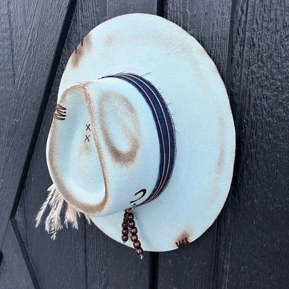 Custom light Blue Wyeth Hat display picture 3